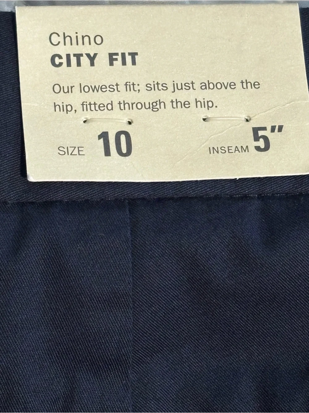 NWT J. Crew City Fit Chino Shorts Navy Blue 100% cotton 5
